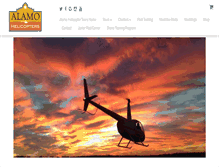 Tablet Screenshot of alamohelicoptertours.com